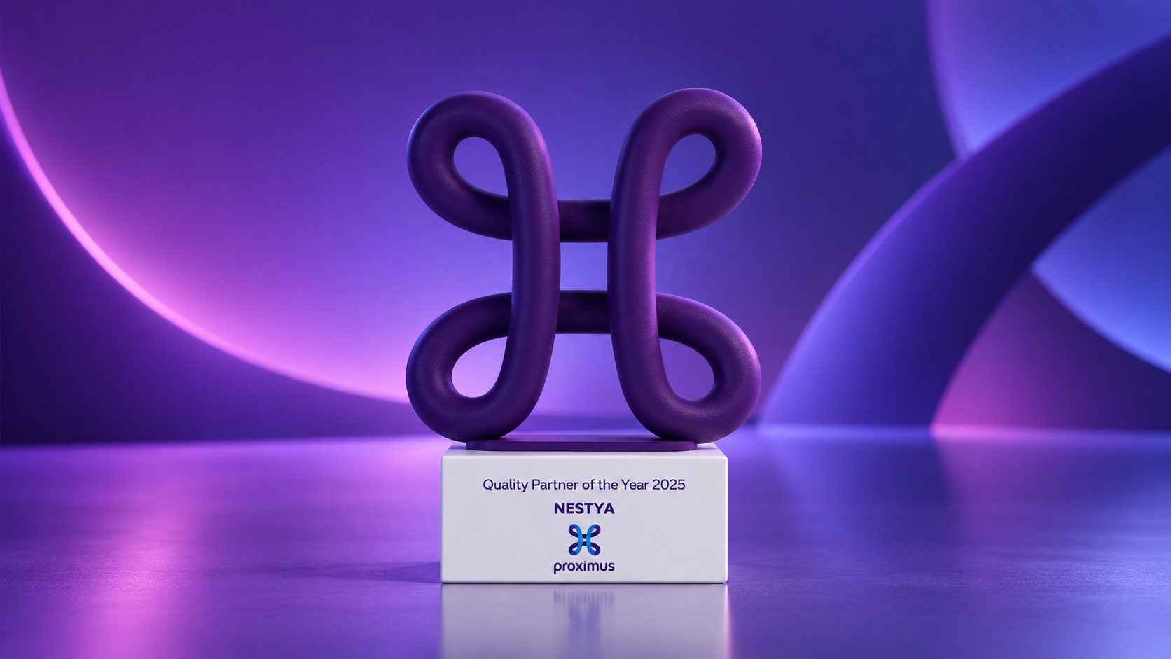 Trophée NESTYA — Quality Partner of the Year 2025 décerné par Proximus
